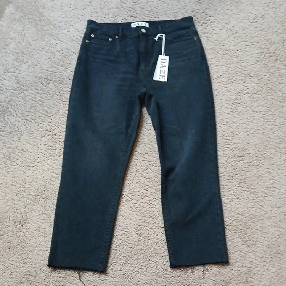 Daze High Rise Skinny Straight Jeans 30.0 - Picture 1 of 6